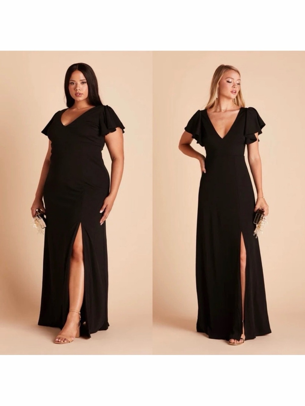 Birdy Grey Hannah Dress Crepe Black Large - Picture 4 of 16